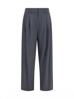 Brunello Cucinelli - Dark Grey Tailored Pleated Pant
