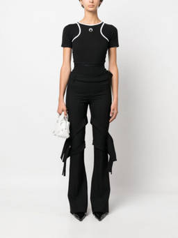 Ambush - Black Double Waist Wool Trouser