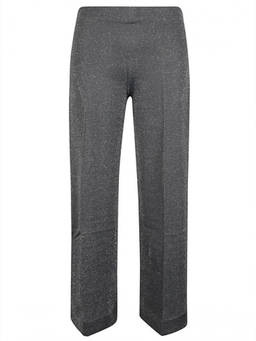 Circus Hotel - Grey Viscose Wide Leg Trouser