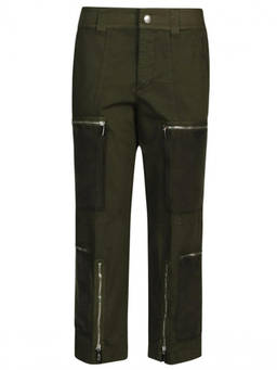Seafarer - Green Olive Zipped Trouser (30)