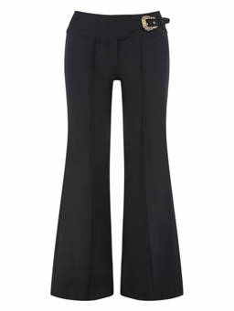 Versace Jeans Couture - Black High Waist Wide Leg Trouser (26)