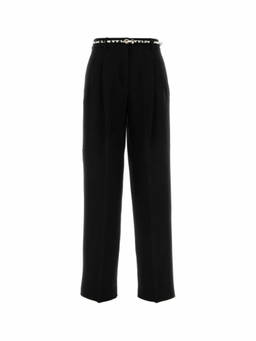 Max Mara - Black Tailored Flat Front Pant