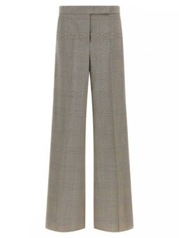 Max Mara - Grey Flared Flat Front Pant