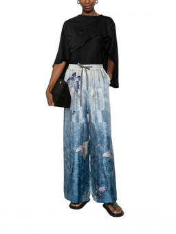 Pierre-Louis Mascia - Beige Relaxed Printed Pant