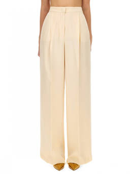 Max Mara - Beige Regular Pleated Pant (30)