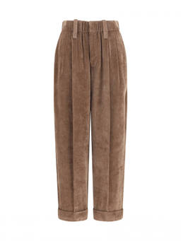 Brunello Cucinelli - Brown Tapered Elasticated Pant