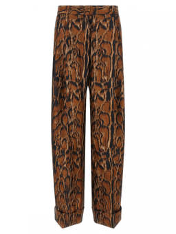 Alberto Biani - Brown Relaxed Pleated Pant (30)
