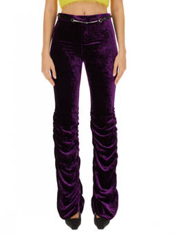 Gucci - Purple Skinny Flat Front Pant (28)