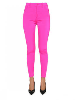 Balenciaga - Pink Tapered Flat Front Pant