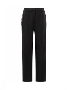 GIUSEPPE DI MORABITO - Black Straight Flat Front Pant (30)