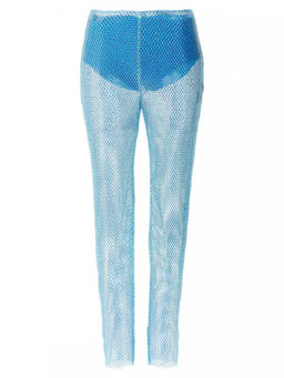 GIUSEPPE DI MORABITO - Light Blue Skinny Flat Front Pant