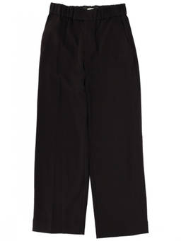 Staud - Black Straight Flat Front Pant
