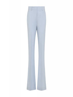 Sportmax - Blue Flared Flat Front Pant