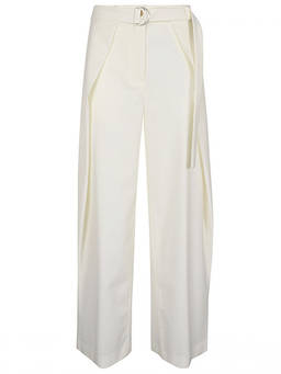 Erika Cavallini Semi-Couture - White Amelia Trouser