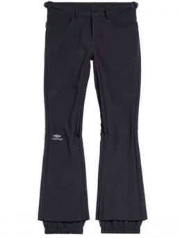 Balenciaga - Black Flared Flat Front Pant