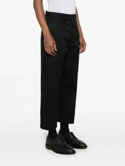 Thom Browne - Black Mid-Rise Tapered Chinos