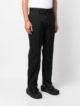 OFF-WHITE - Black Black Wool Straight-Leg Trouser (30)