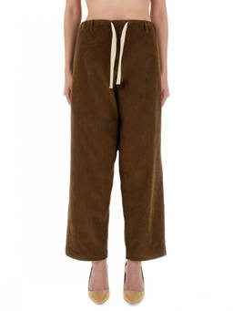 Moschino - Brown Loose Drawstring Pant