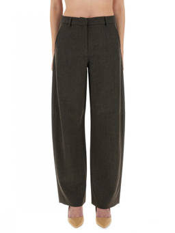 Moschino - Grey Loose Flat Front Pant