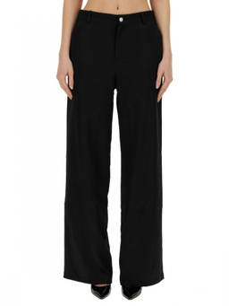 Moschino - Black Relaxed Flat Front Pant