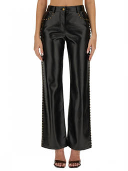 Moschino - Black Regular Flat Front Pant