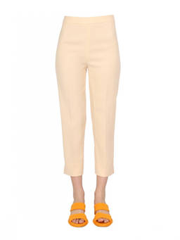 Moschino - White Slim Flat Front Pant