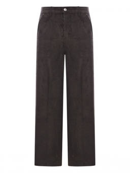 AMI Paris - Dark Grey Cotton Large Fit Pant