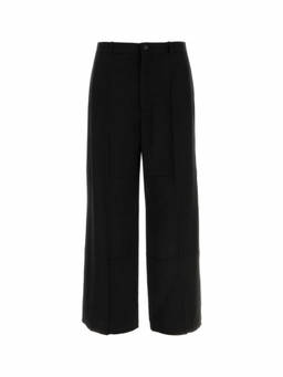 Balenciaga - Black Twill Wide-Leg Pant