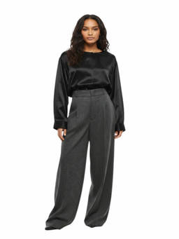 Sa Su Phi - Grey Loose Flat Front Pant
