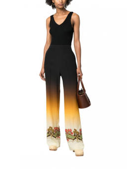 Etro - Multi-Color Straight Flat Front Pant (26)