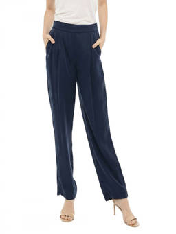 Woolrich - Blue Relaxed Pleated Pant (24)