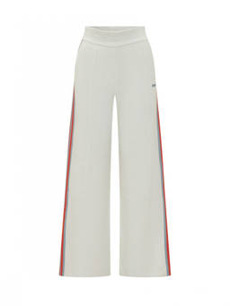 Autry - White Relaxed Stripes Elasticated Pant