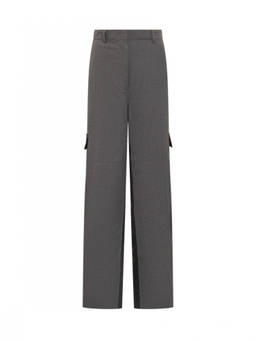 Stella McCartney - Grey Relaxed Flat Front Pant
