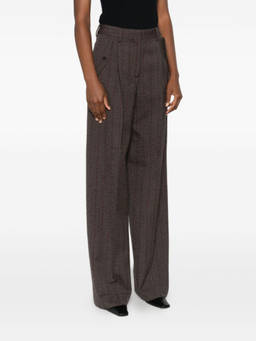 Golden Goose - Brown Wool Wide-Leg Trouser
