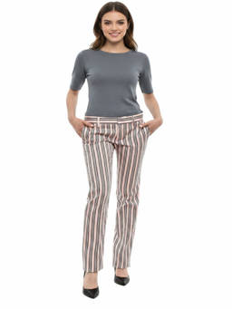 Dsquared2 - Pink Straight Stripes Pant (24)