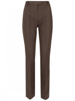 Max Mara - Brown Regular Flat Front Pant