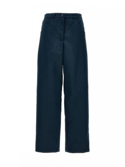 Etro - Blue Regular Flat Front Pant