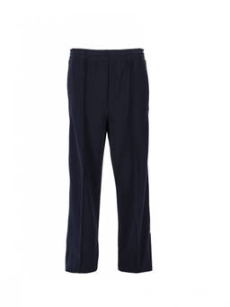 Miu Miu - Navy Blue Straight Flat Front Pant