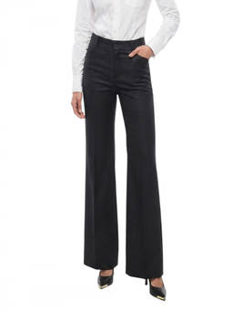 Max Mara - Black Tailored Flat Front Pant (24)