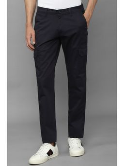 Allen Solly - Men Navy Slim Fit Solid Casual Trousers