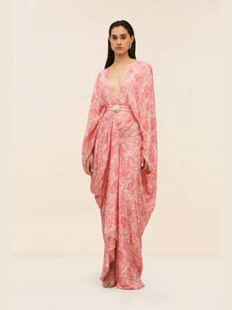 Taangerine Tiger - Pink Zeph Kaftan with Belt