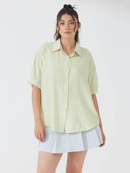 Depano - Mint Green Shimmer Shirt