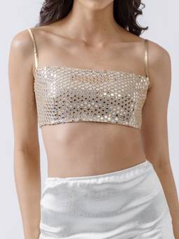 NEF'S Finds - Gold Mira Blouse Top