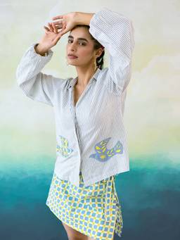 MoonTara - Blue Bird Shirt
