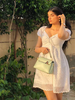 Shubh Shree Studio - White Fantasy Fit-and-Flare Dress