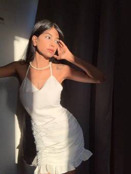 Shubh Shree Studio - White Vanilla Ruched Dress