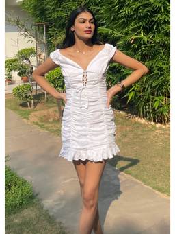 Shubh Shree Studio - White Heaven Bliss Dress