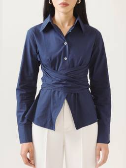NEF'S Finds - Navy Blue Cooper Solid Shirt