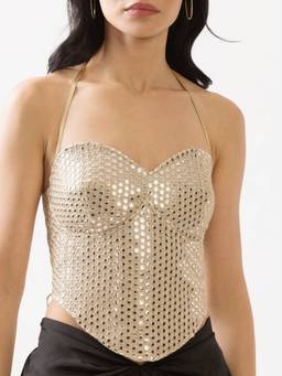 NEF'S Finds - Gold Tara Corset Top