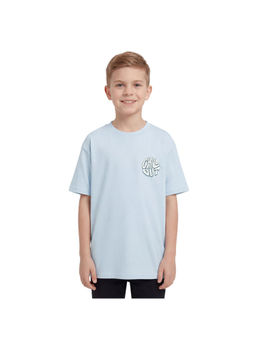R&B - Boy Blue Cotton Round Neck T-Shirt